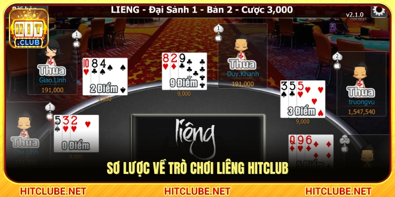 Tổng quan về sảnh bài Liêng Hitclub